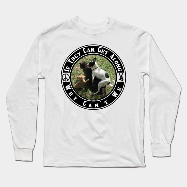 Why Can't We All Just Get Along Long Sleeve T-Shirt by FirstTees